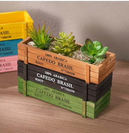 Vintage Wooden Planter Box