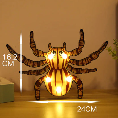 Pumpkin and Bat String Lights