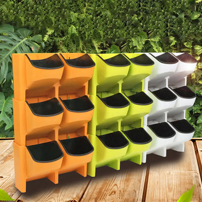 Vertical Garden Wall Planter Set with Self-Watering Pots