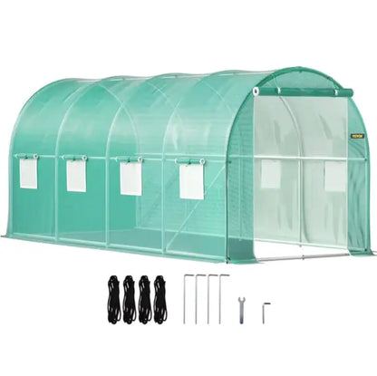 GreenGrowth Tunnel Greenhouse with Zip Door