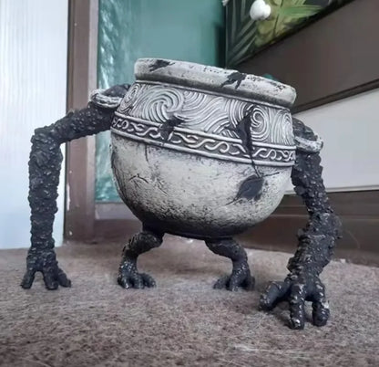 Pot Boy Resin Figurine Tabletop Decor