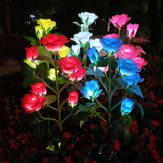Floral Glow Solar Light