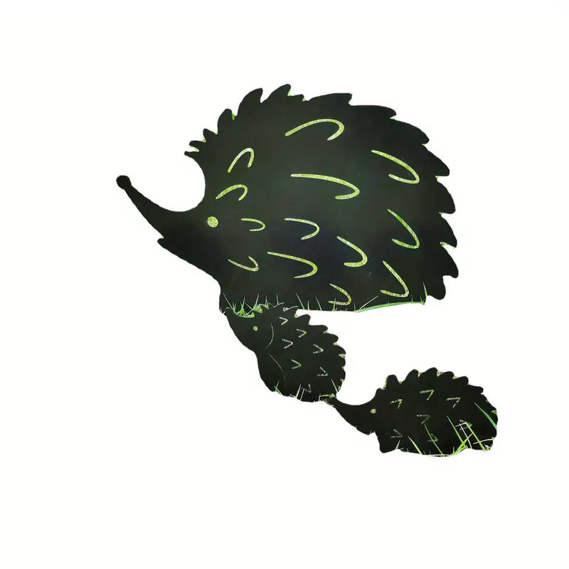 Metal Hedgehog Garden Yard Sign Stake Ornament