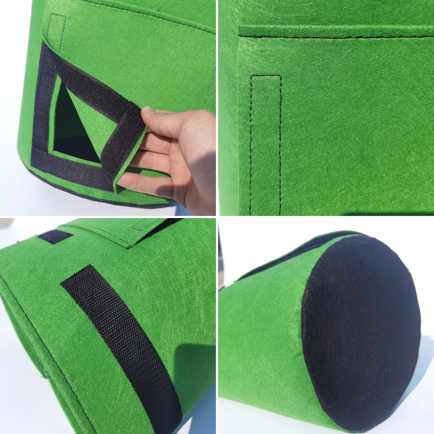 Durable Green Felt Potato Grow Bags