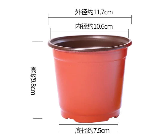 Durable Plastic Two-Color Seedling Pots and Trays