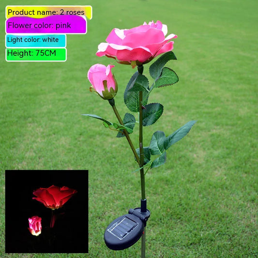 Floral Glow Solar Light